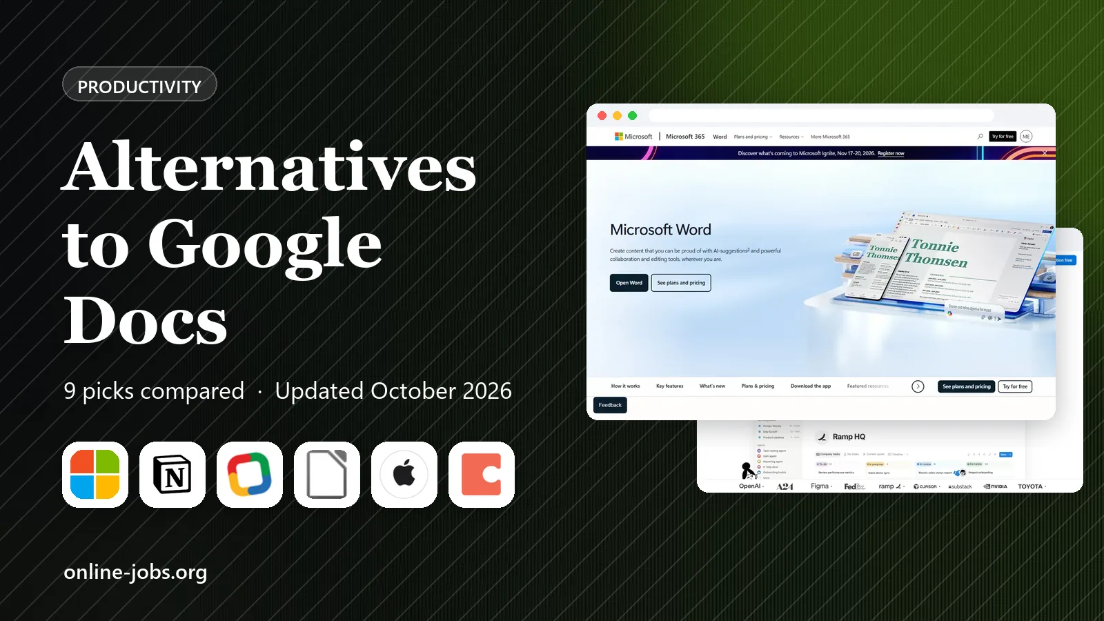 Alternatives to Google Docs in 2026: 9 Apps Compared