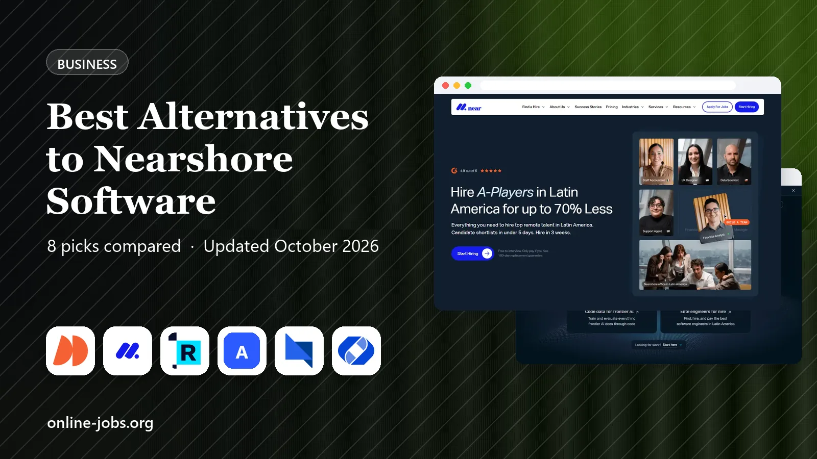 Best Alternatives to Nearshore Software in 2026: 8 Providers Compared