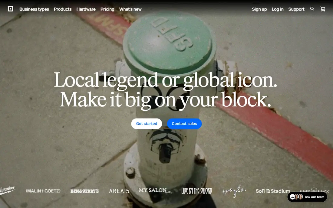 Square website