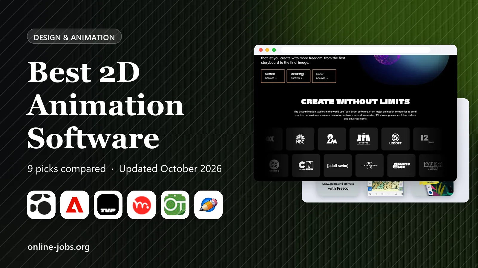 Best 2D Animation Software in 2026: 9 Products Compared