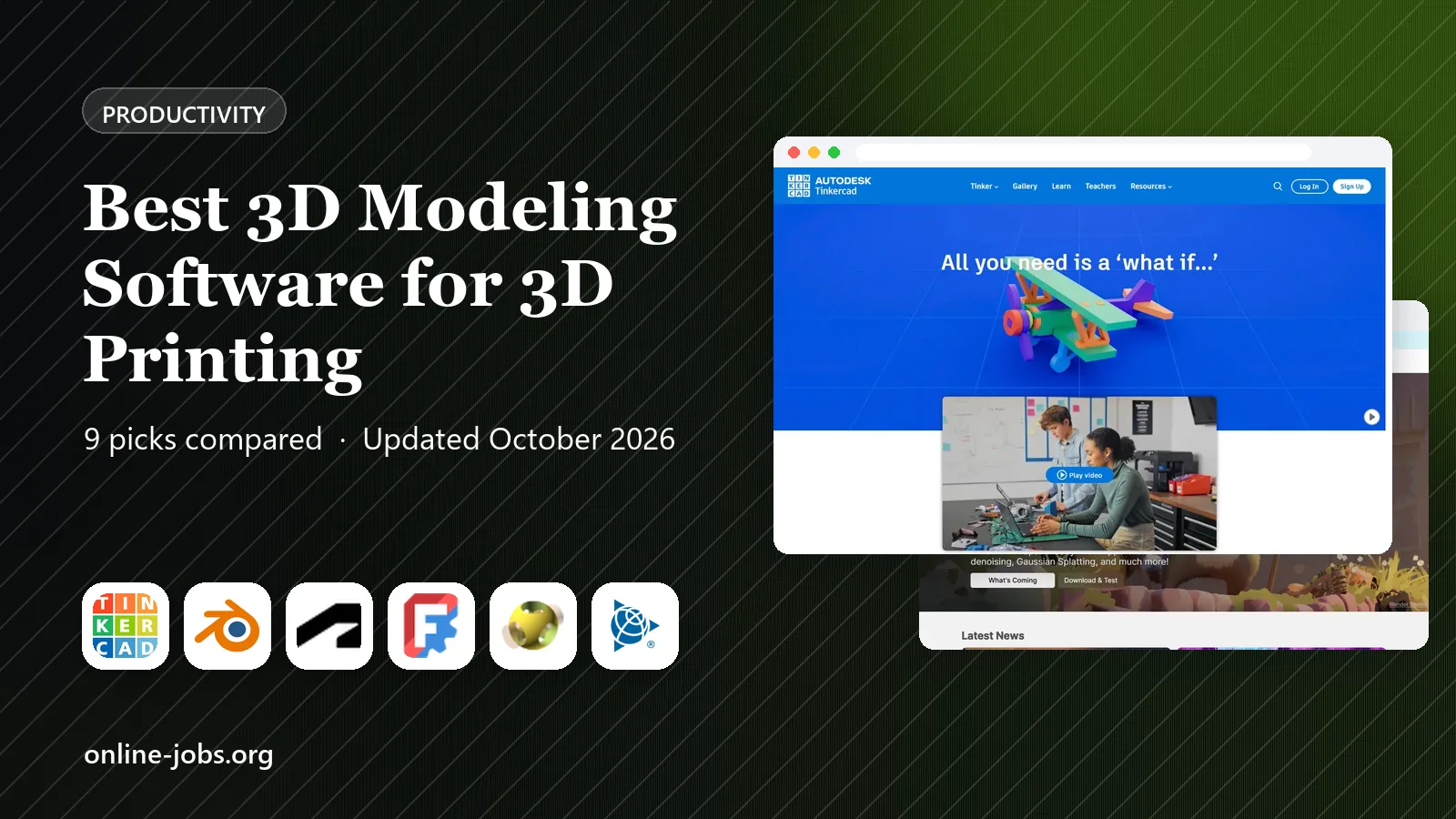 Best 3D Modeling Software for 3D Printing in 2026: 9 Tools Compared