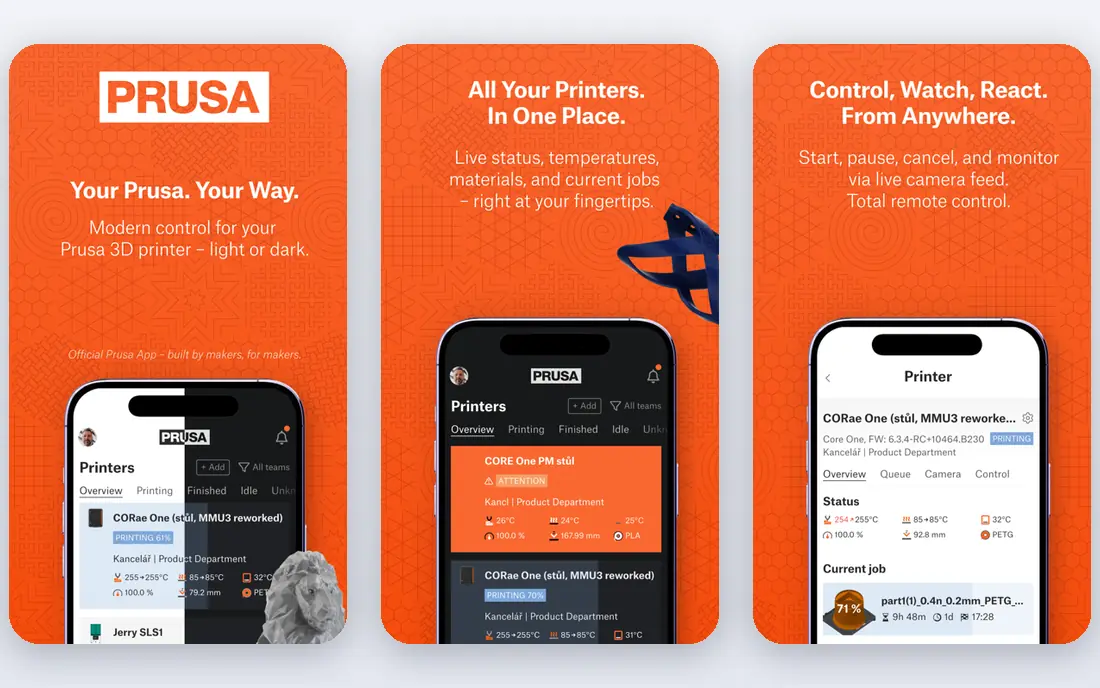 PrusaSlicer app screenshots