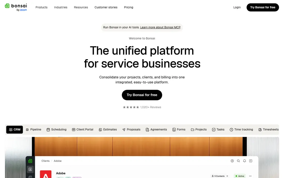 Bonsai website