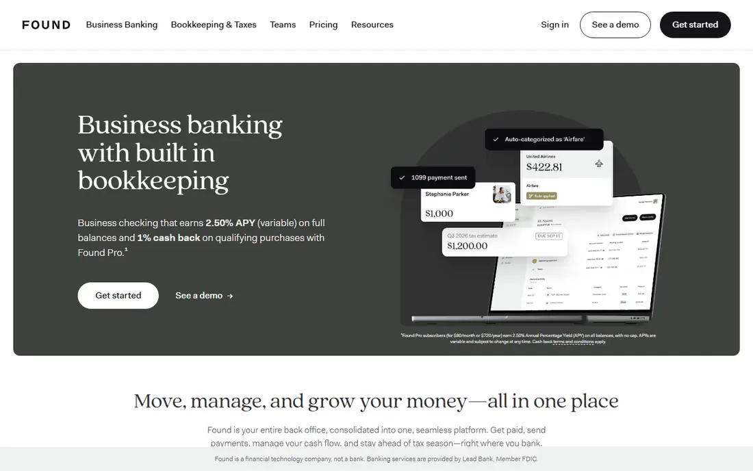 Found website