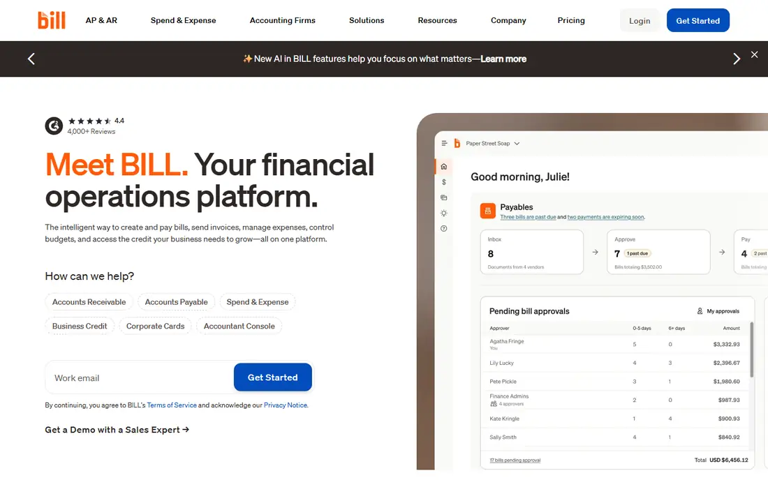 BILL website