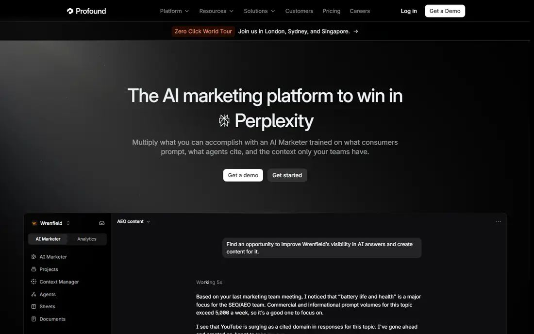 Profound website