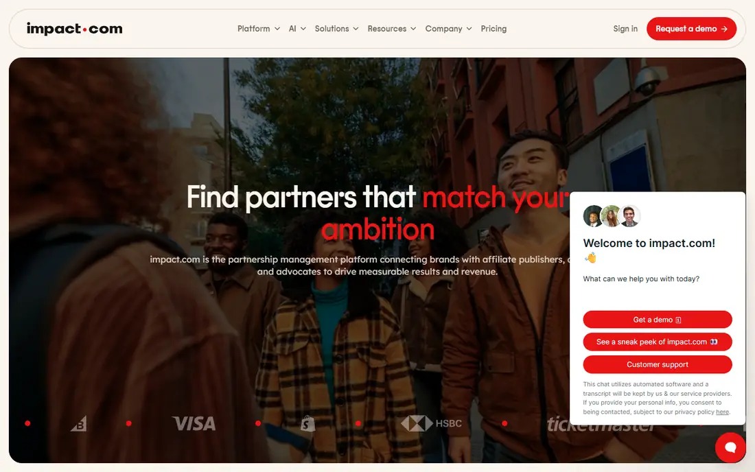 impact.com website