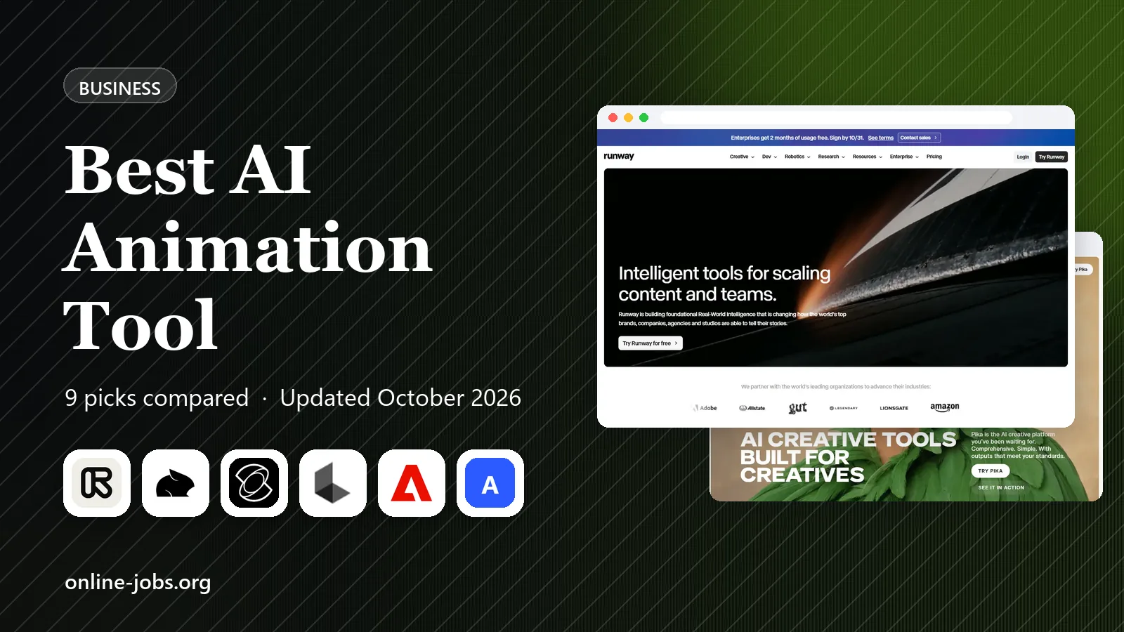 Best AI Animation Tool in 2026: 9 Tools Compared