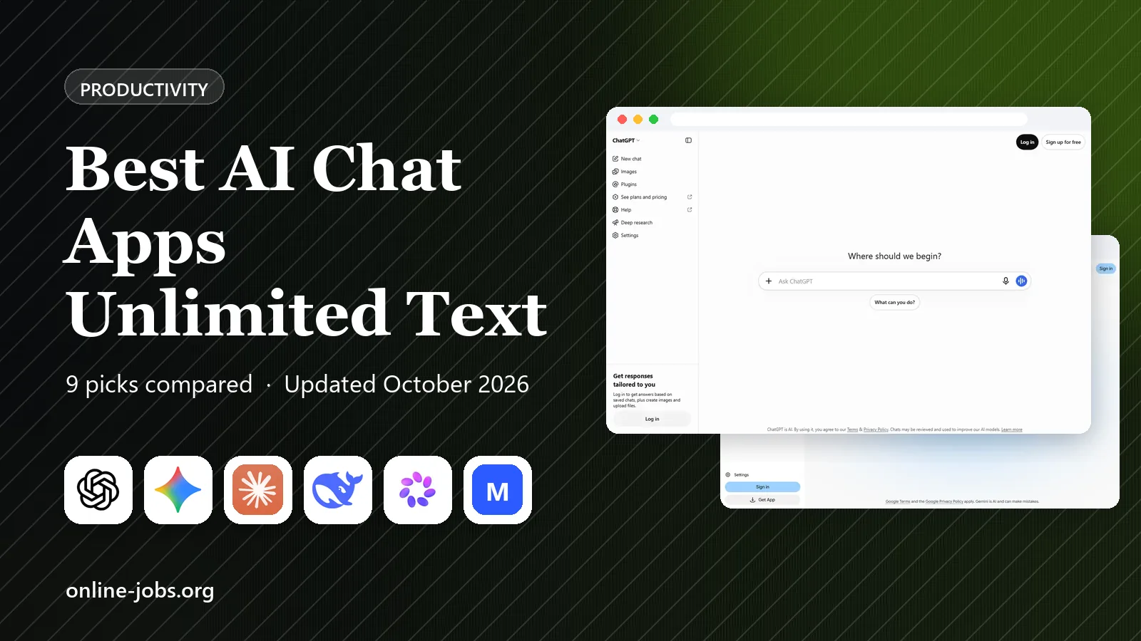 Best AI Chat Apps Unlimited Text in 2026: 9 Apps Compared