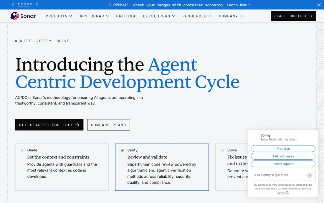 SonarQube website