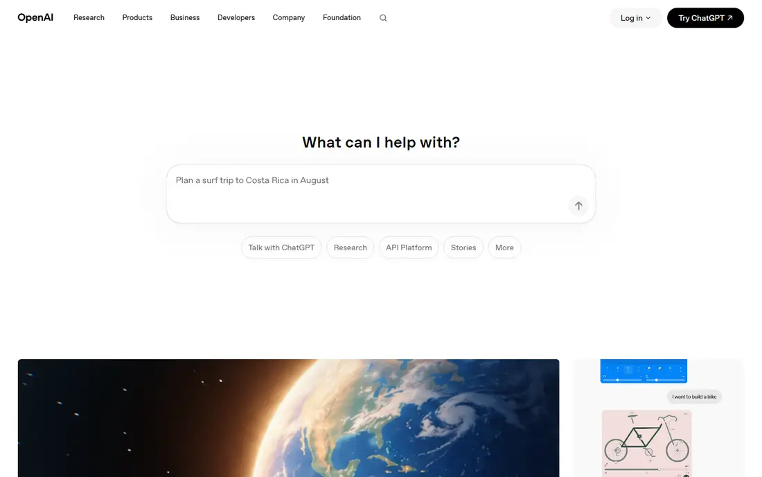 OpenAI website