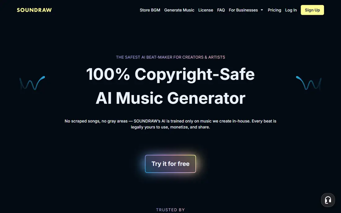 Soundraw website