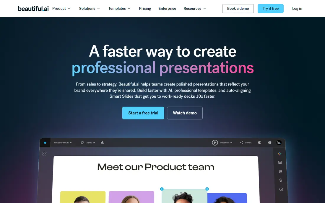 Beautiful.ai website