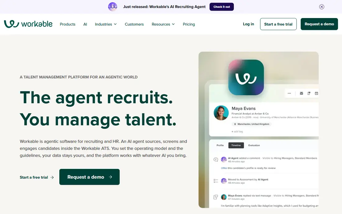 Workable website