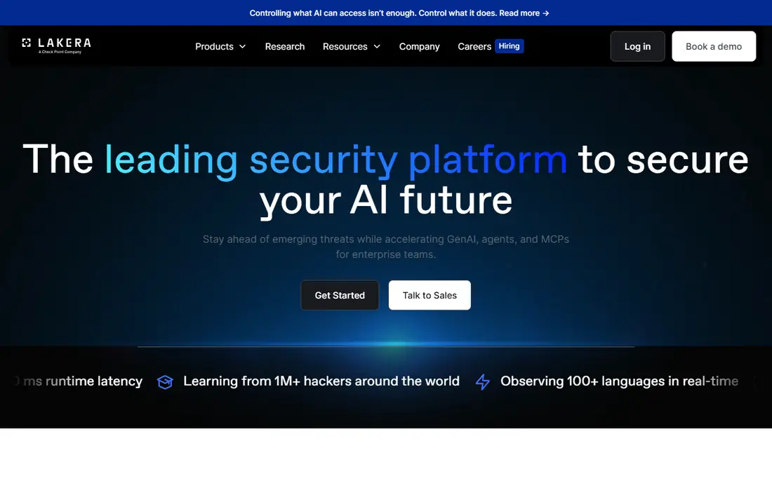 Lakera Guard website
