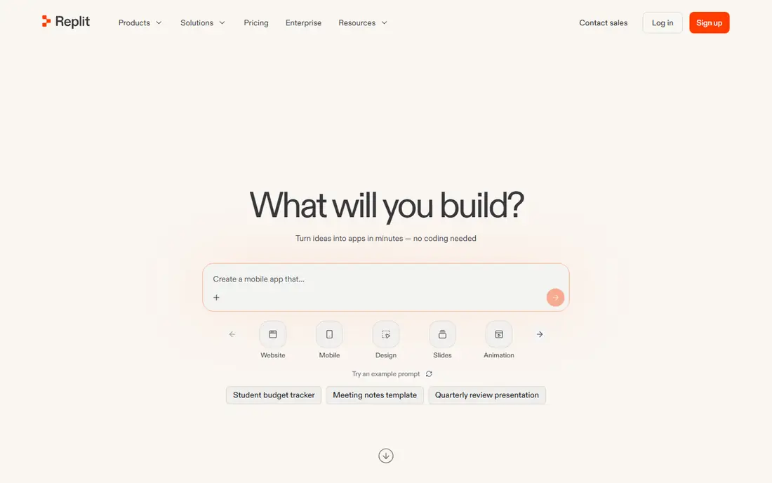 Replit website