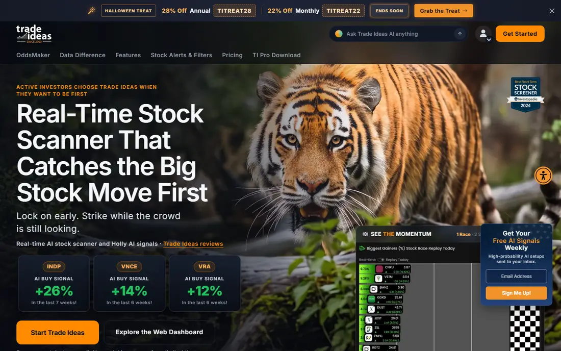 Trade Ideas website