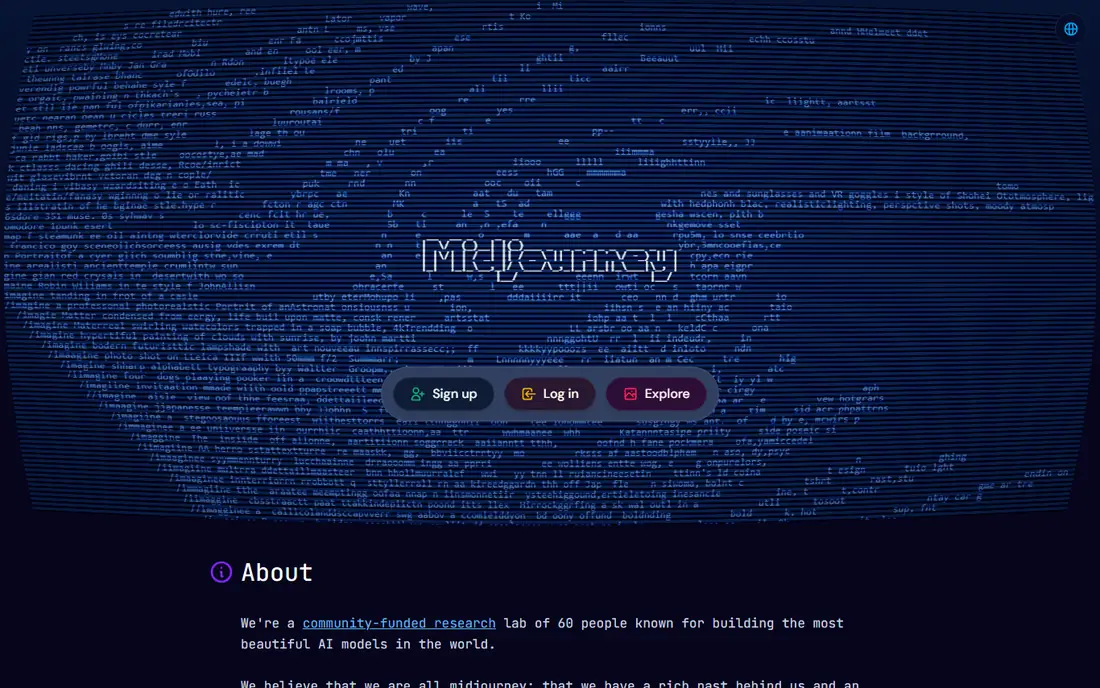 Midjourney website