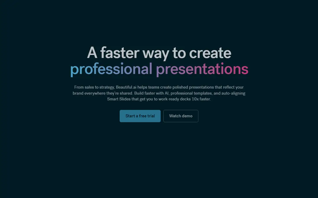 Beautiful.ai website
