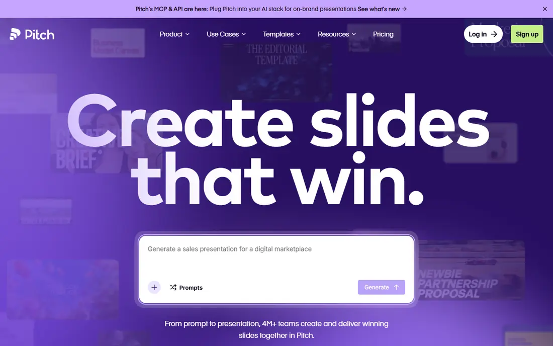 Pitch website