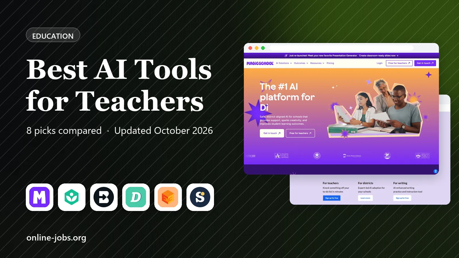 Best AI Tools for Teachers in 2026: 8 Products Compared