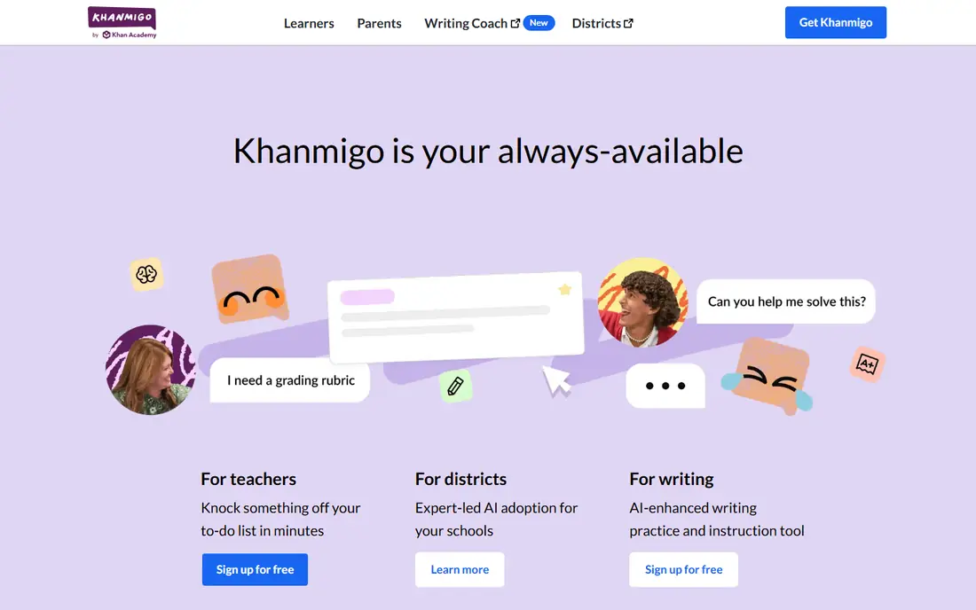 Khanmigo website