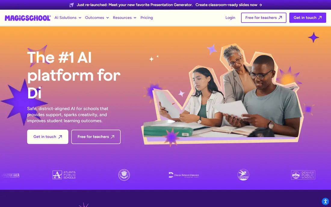 MagicSchool AI website