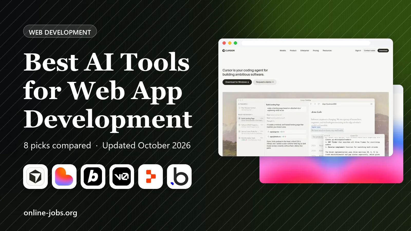 Best AI Tools for Web App Development in 2026: 8 Apps Compared
