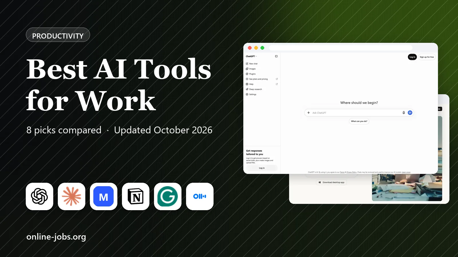 Best AI Tools for Work in 2026: 8 Tools Compared