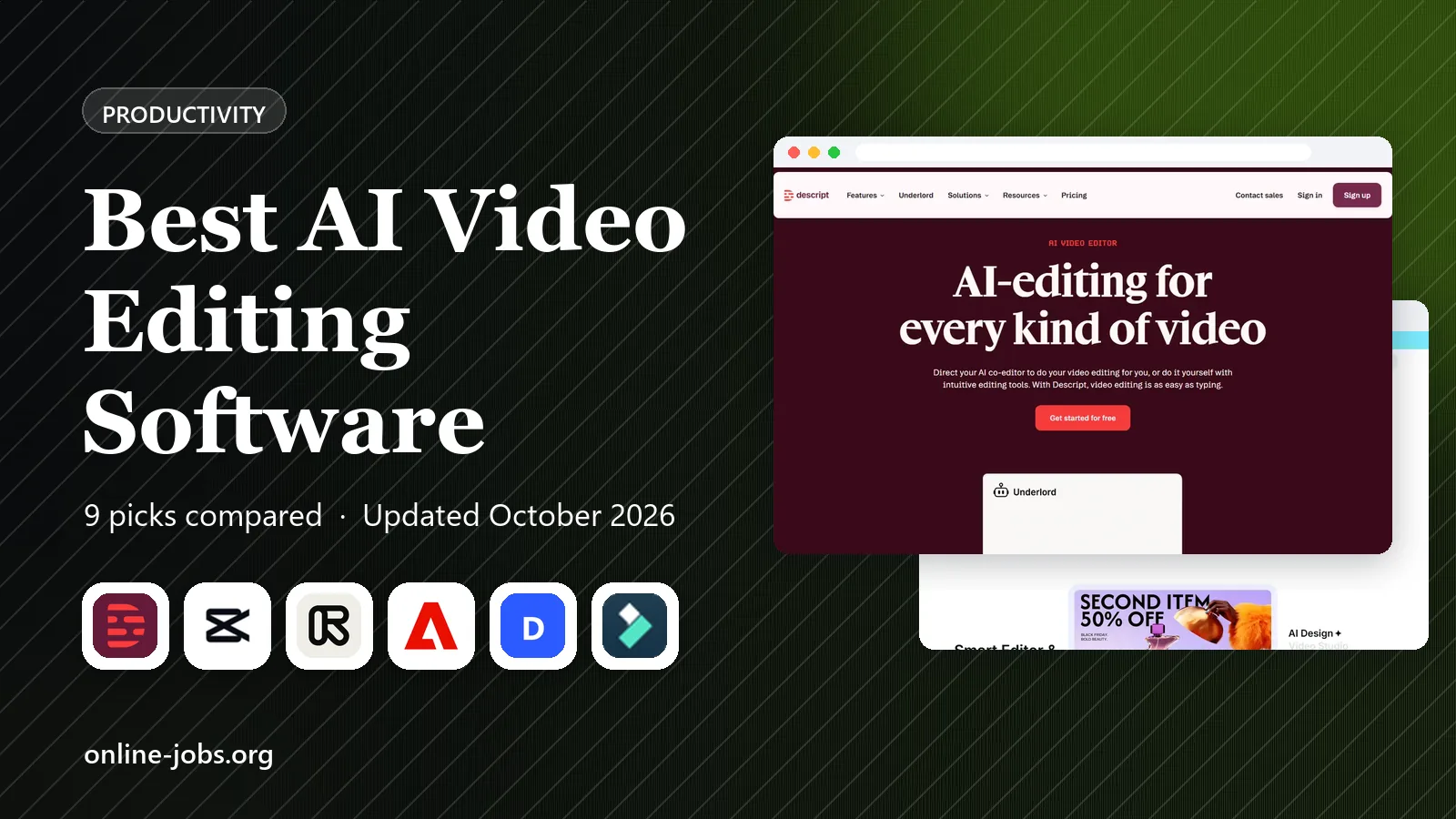 Best AI Video Editing Software in 2026: 9 Tools Compared