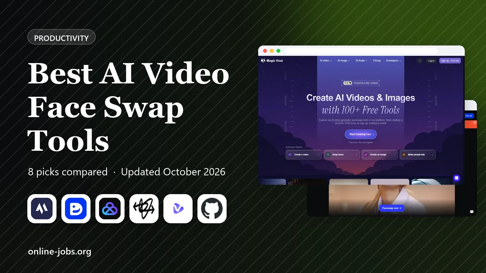 Best AI Video Face Swap Tools in 2026: 8 Tools Compared