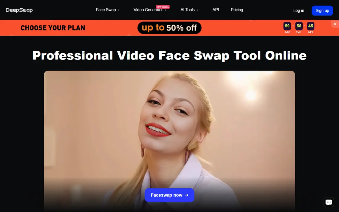 DeepSwap website