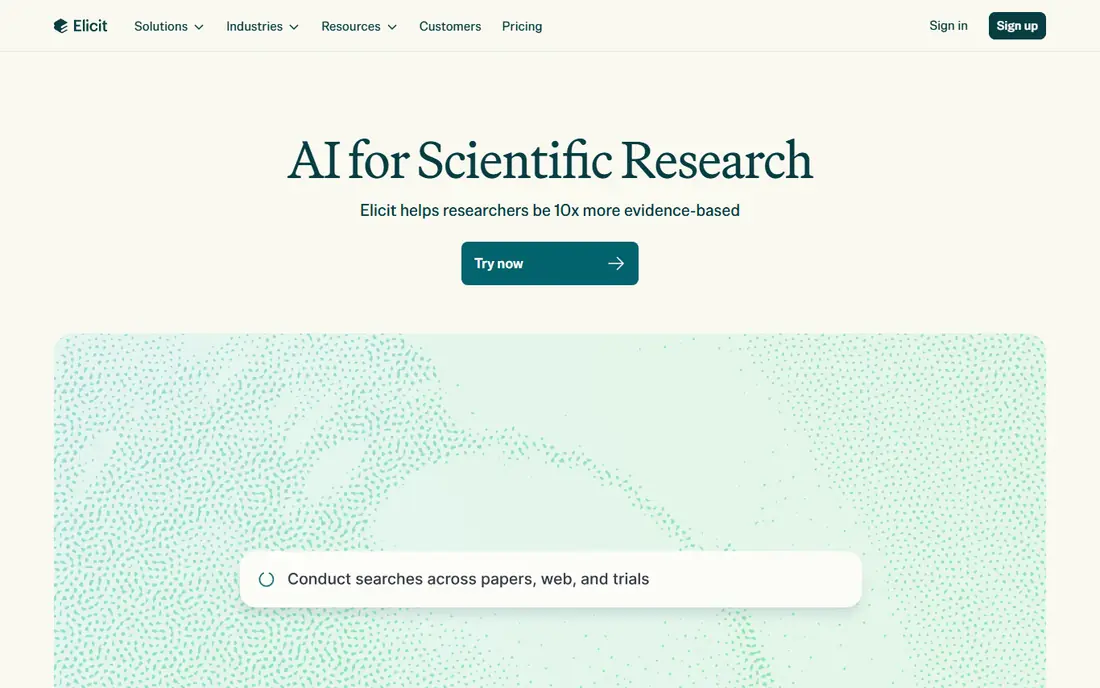 Elicit website