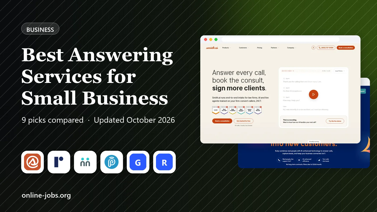 Best Answering Services for Small Business in 2026: 9 Services Compared