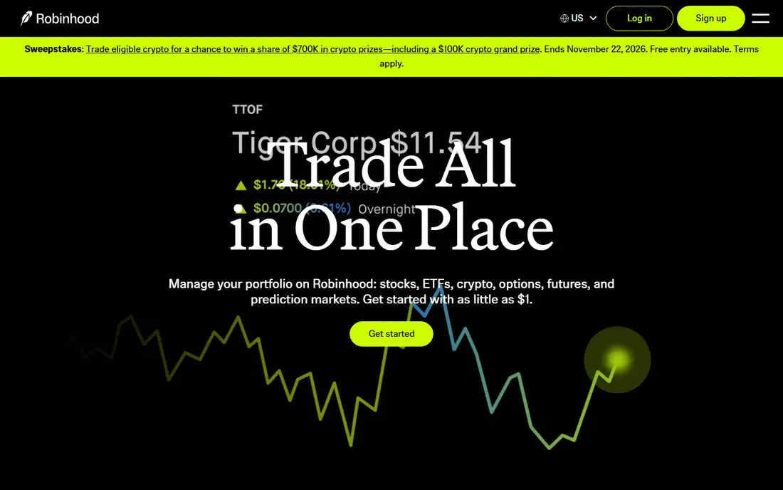 Robinhood website