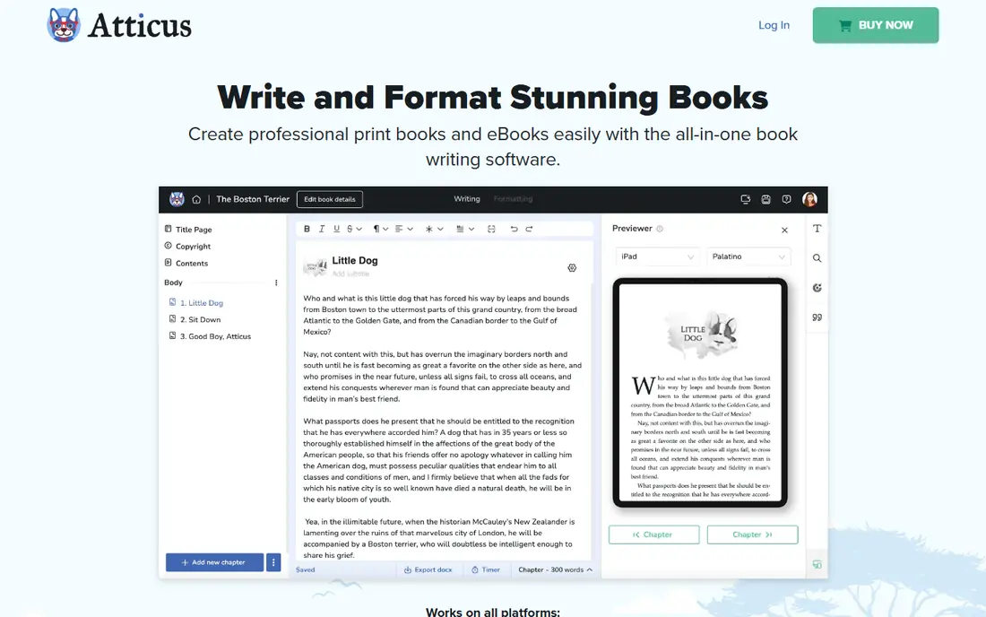 Atticus website
