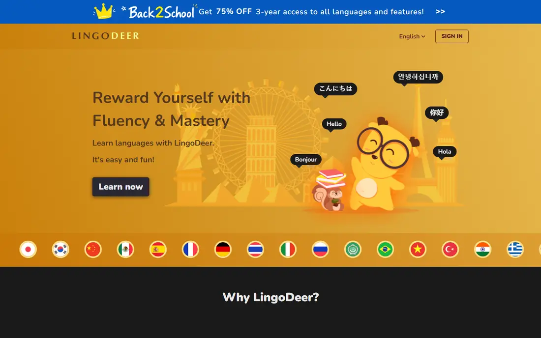 LingoDeer website