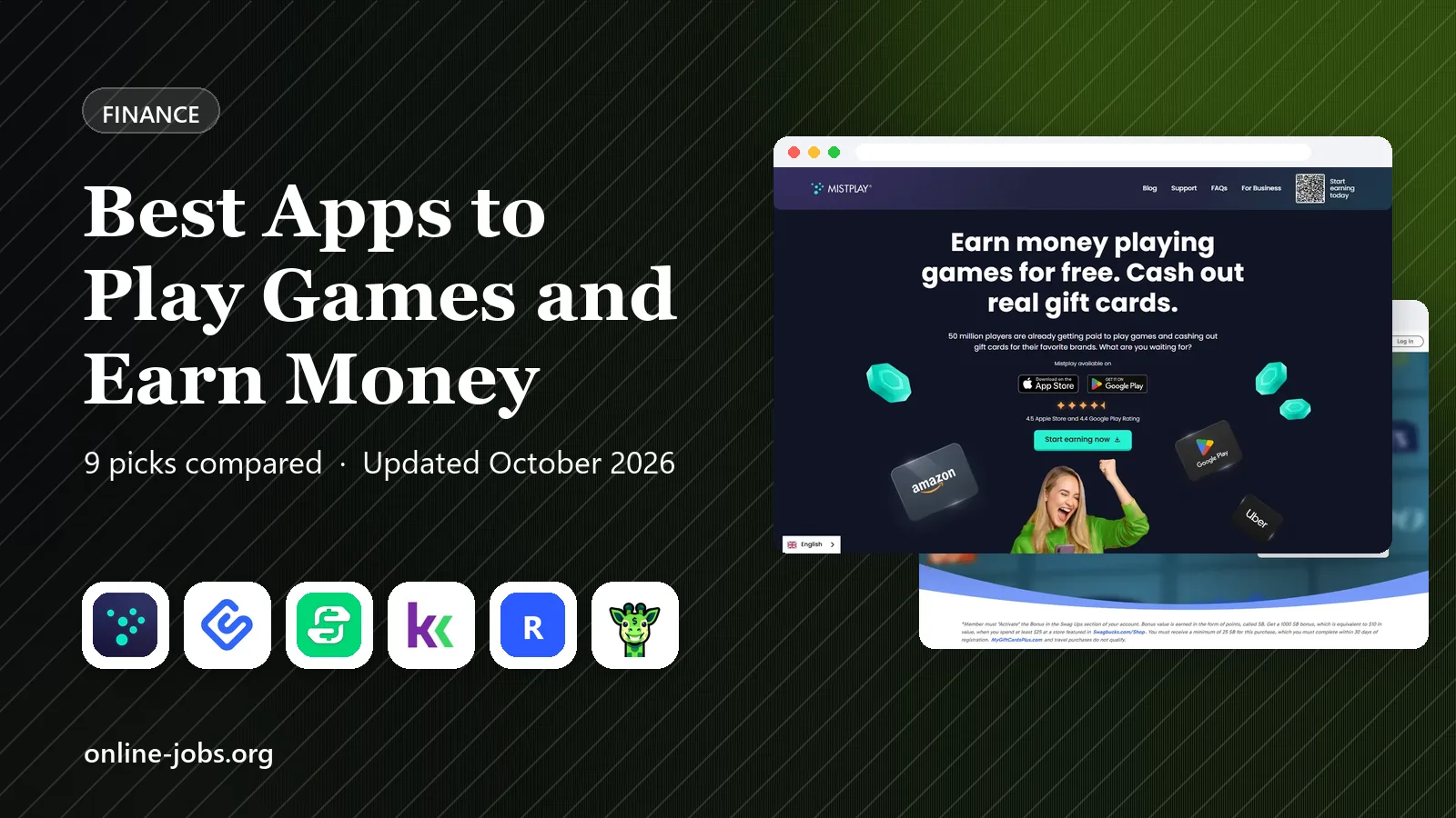 Best Apps to Play Games and Earn Money in 2026: 9 Products Compared