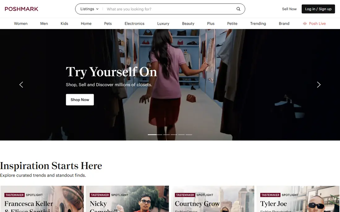 Poshmark website