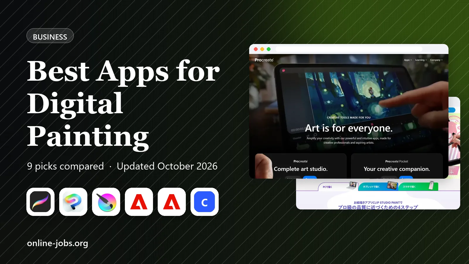 Best Apps for Digital Painting in 2026: 9 Apps Compared