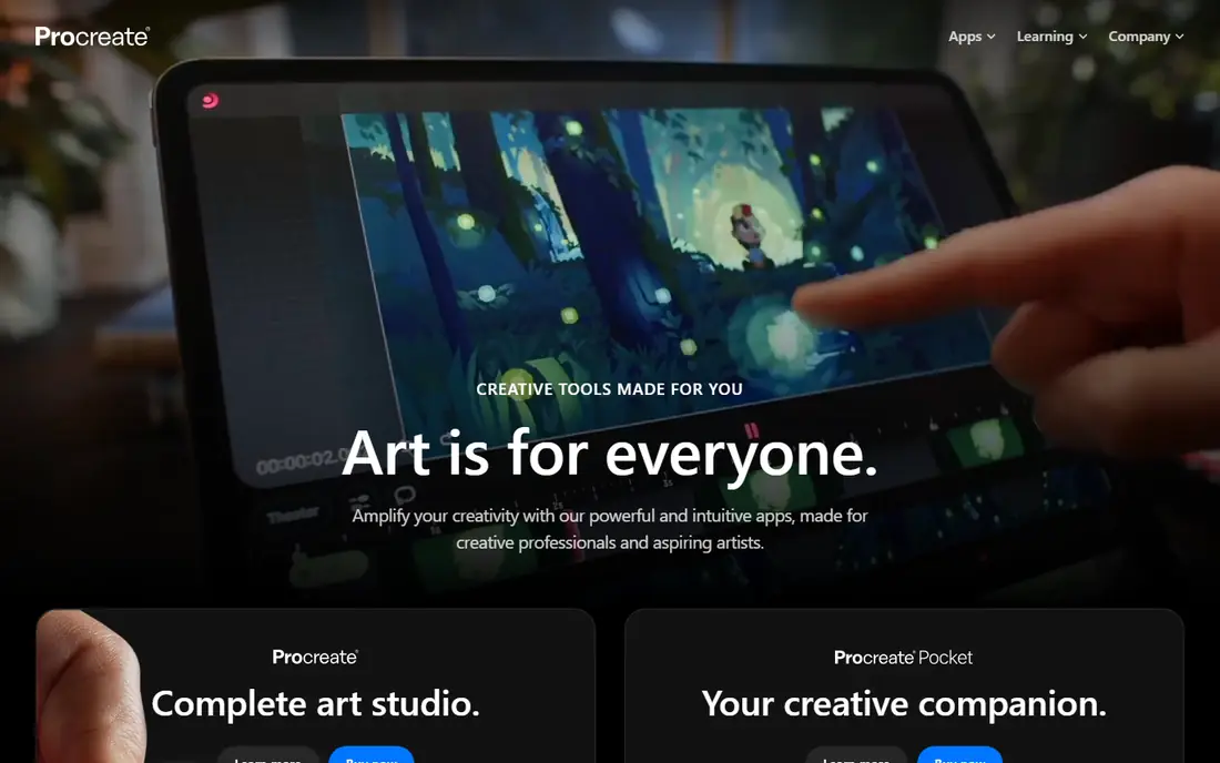 Procreate website