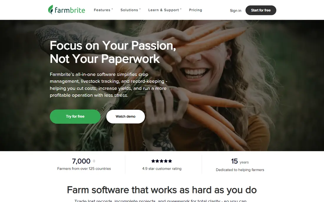 Farmbrite website