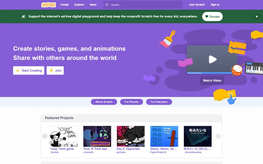 Scratch website