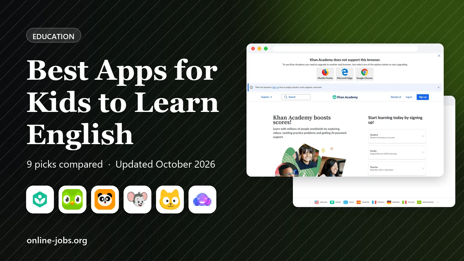 Best Apps for Kids to Learn English in 2026: 9 Apps Compared
