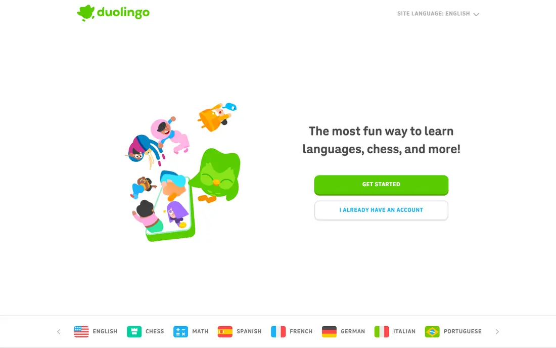 Duolingo website