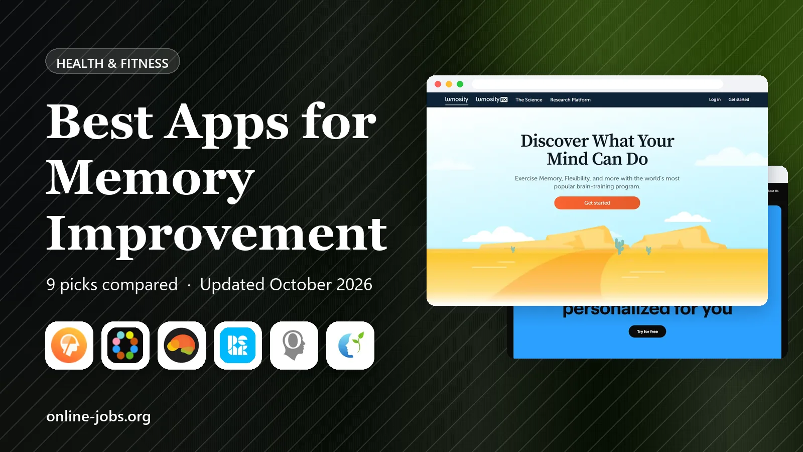 Best Apps for Memory Improvement in 2026: 9 Apps Compared