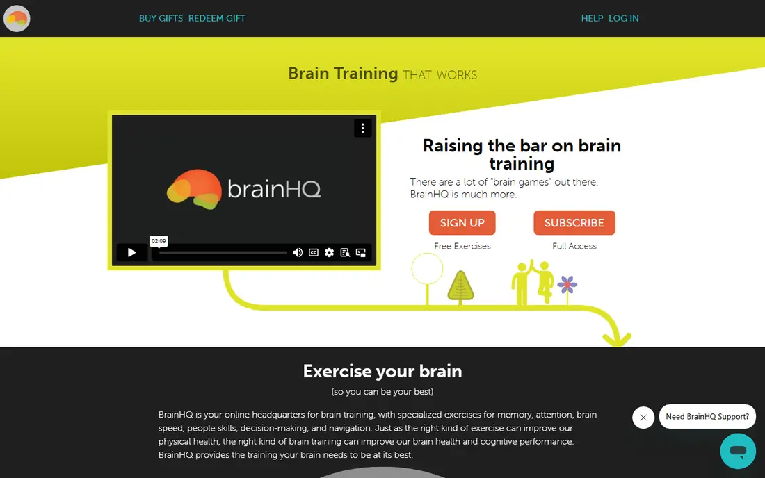 BrainHQ website