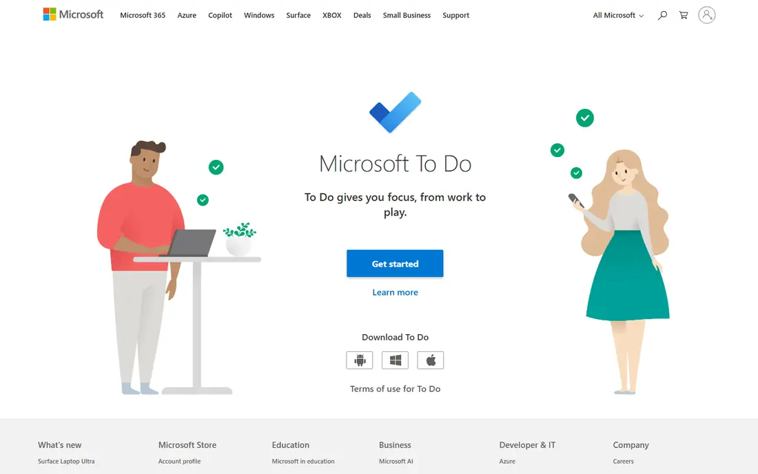 Microsoft To Do website