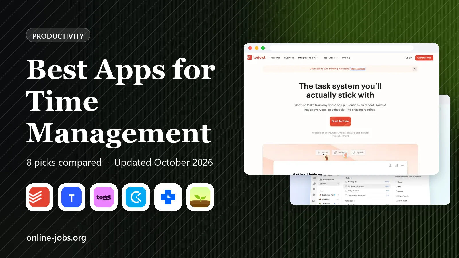 Best Apps for Time Management in 2026: 8 Apps Compared