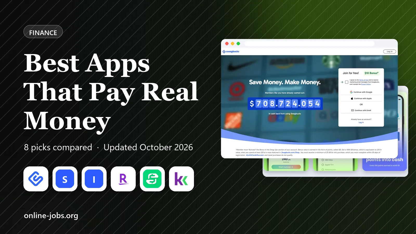 Best Apps That Pay Real Money in 2026: 8 Apps Compared